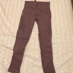 Plum colored leggings